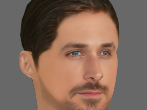 Ryan Gosling Head - Low poly head for game 3D Model