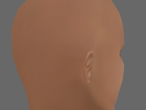 Samuel L Jackson Head - Low poly head for game 3D Model