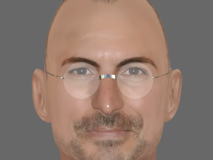 Steve Job Head - Low poly head for game 3D Model