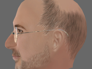 Steve Job Head - Low poly head for game Modèle 3D