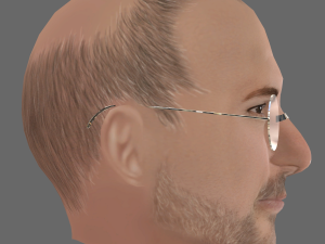 Steve Job Head - Low poly head for game Modèle 3D