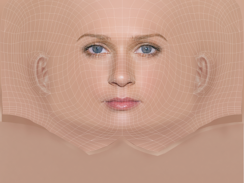 A J Cook Head - No Hair - Low poly head for game Model 3D