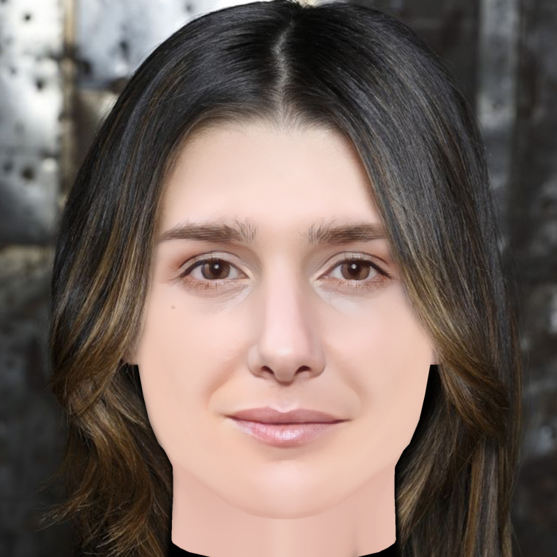 Addison Timlin Head - No Hair - Low poly head for game 3D Модель .c4d .max .obj .3ds .fbx .stl .blend