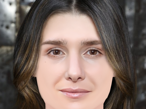 Addison Timlin Head - No Hair - Low poly head for game 3D Модель