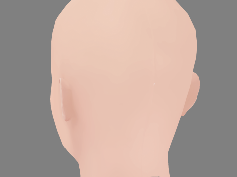 Addison Timlin Head - No Hair - Low poly head for game 3D Модель