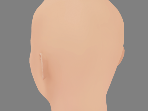 Adria Arjona Head - No Hair - Low poly head for game 3D Модель
