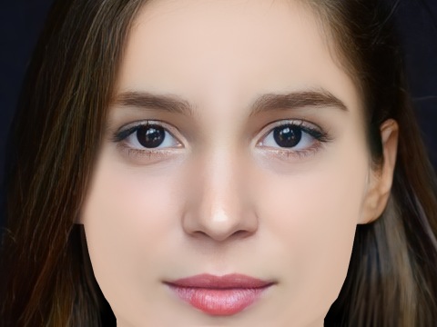 Alba Baptista Head - No Hair - Low poly head for game 3Dモデル