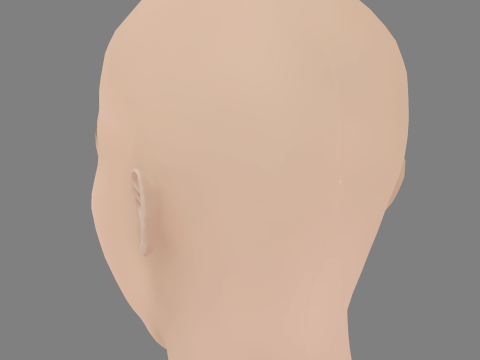 Alba Baptista Head - No Hair - Low poly head for game Modelo 3D