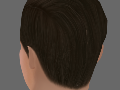 David Copperfield Head - Low poly head for game 3D मॉडल