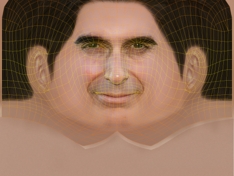 David Copperfield Head - Low poly head for game 3D मॉडल