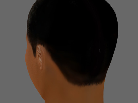 Puff Diddy Head - Low poly head for game Modello 3D