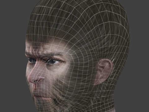 Black Myth Wukong Head - Low Poly Model 3D