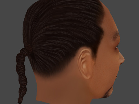 Snoop Dogg Head - Low Poly Modèle 3D