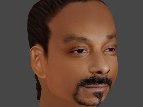 Snoop Dogg Head - Low Poly Modèle 3D