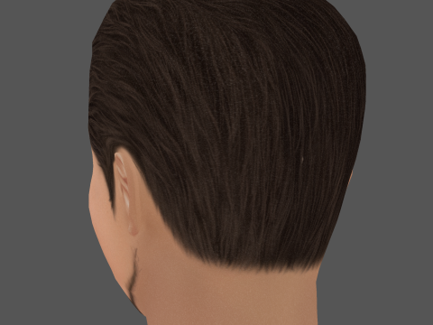 Pavel Durov Head - Low poly head for game Model 3D