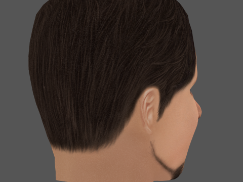 Pavel Durov Head - Low poly head for game Model 3D