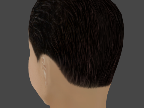 Sam Altman Head - Low poly head for game Modello 3D