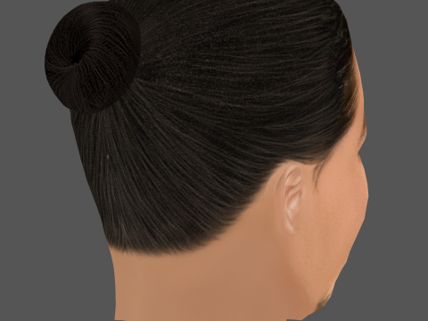 Hiroyuki Sanada Head - Low poly head for game 3D मॉडल