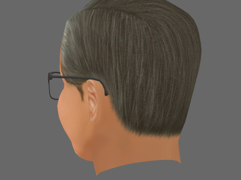 Jensen Huang Head - Low poly head for game 3D Модель