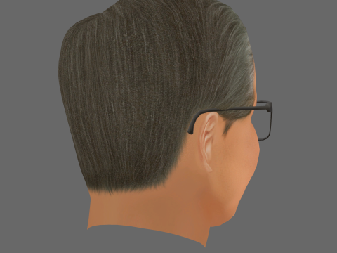 Jensen Huang Head - Low poly head for game 3D Модель
