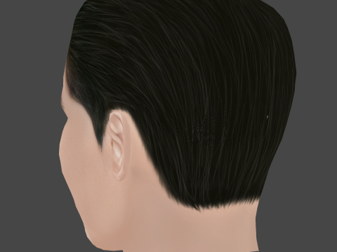Hyun Bin Head - Low poly head for game 3D 模型