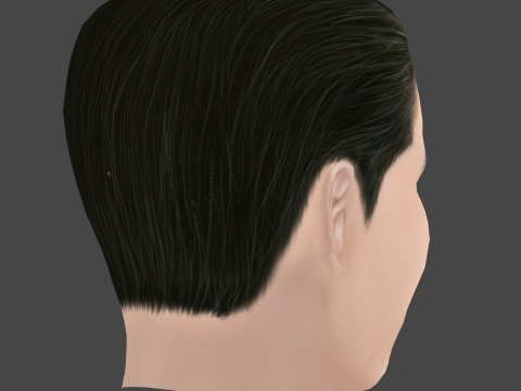 Hyun Bin Head - Low poly head for game 3D 模型