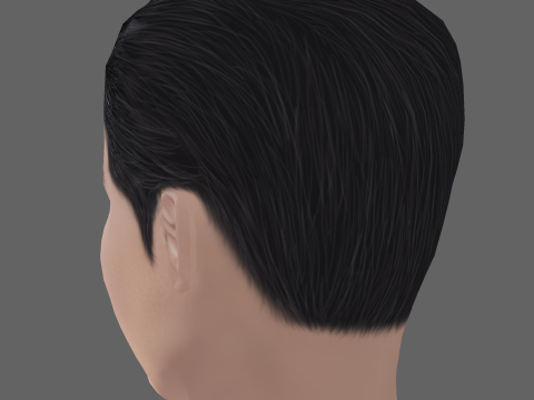 Lee Jung-jae Head - Low poly head for game Model 3D