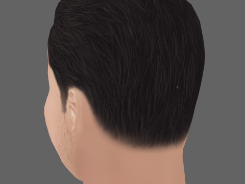 Ma Dong Seok Head - Low poly head for game Model 3D