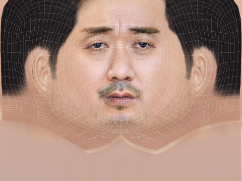 Ma Dong Seok Head - Low poly head for game Model 3D
