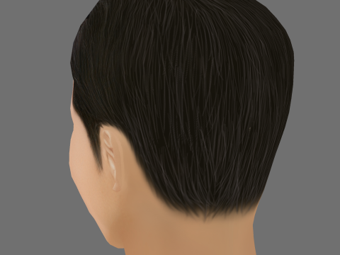 Gong Yoo Head - Low poly head for game 3D Model
