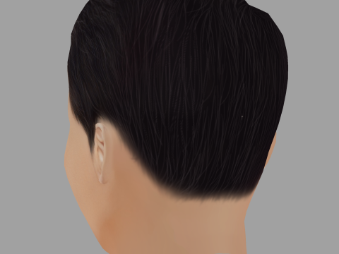 Song Seung Heon Head - Low poly head for game Modelo 3D