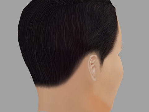 Song Seung Heon Head - Low poly head for game Modelo 3D