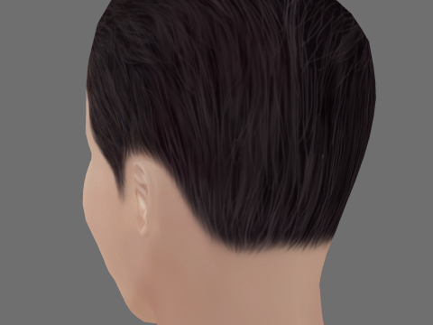 Song Joong Ki Head - Low poly head for game Modello 3D