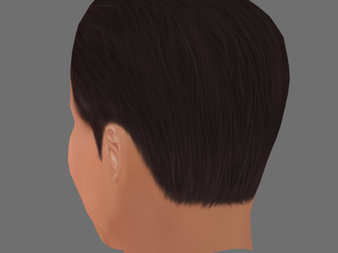 Ha Jung Woo Head - Low poly head for game 3D Model