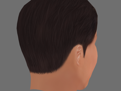 Ha Jung Woo Head - Low poly head for game 3D Model