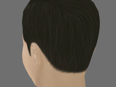Kim Soo Hyun Head - Low poly head for game 3D Модель