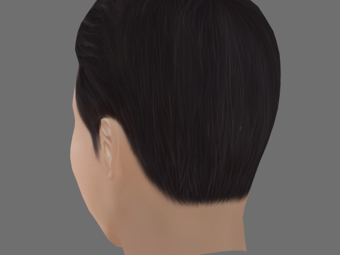 Jung Woo Sung Head - Low poly head for game 3D Model