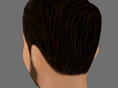 Scott Adkins Head - Low poly head for game 3D Model
