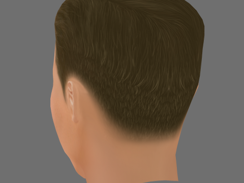Dolph Lundgren Head - Low poly head for game Model 3D