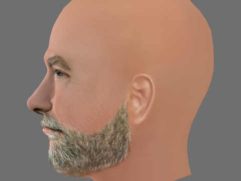 Graham McTavish Head - Low poly head for game Modello 3D