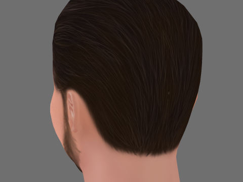 Jason Momoa Head - Low poly head for game 3D 模型