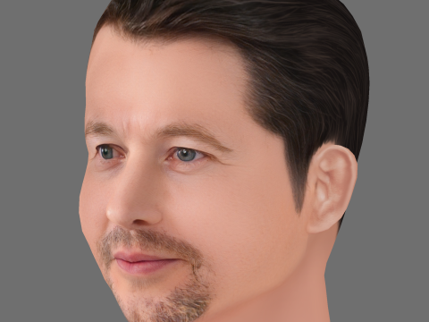 Leigh Whannell Head - Low poly head for game 3D 模型