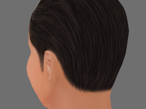Patrick Wilson Head - Low poly head for game Modello 3D