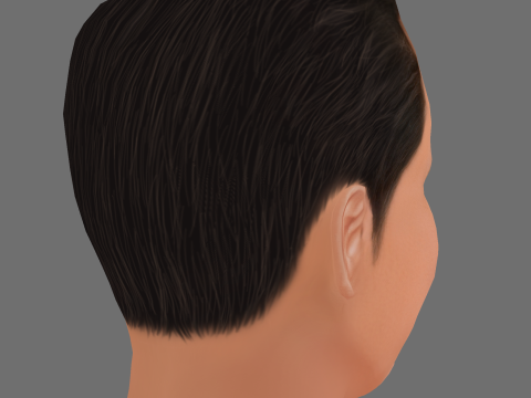 Patrick Wilson Head - Low poly head for game Modello 3D