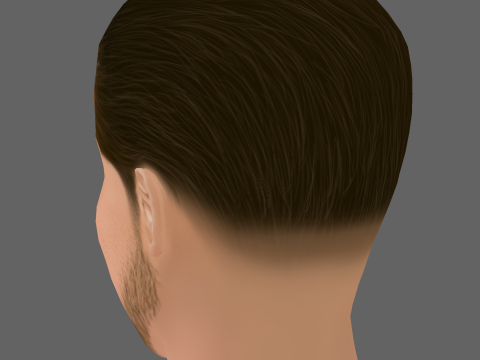 Ross Kernahan Head - Low poly head for game 3D Модель