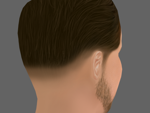 Ross Kernahan Head - Low poly head for game 3D Модель
