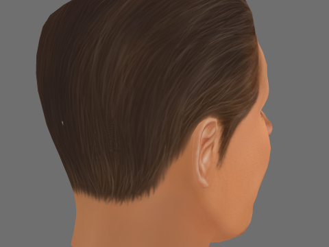 Willem Dafoe Head - Low poly head for game Model 3D