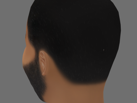 Chiwetel Ejiofor Head - Low poly head for game 3D Modell