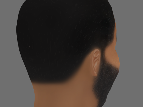 Chiwetel Ejiofor Head - Low poly head for game 3D Modell