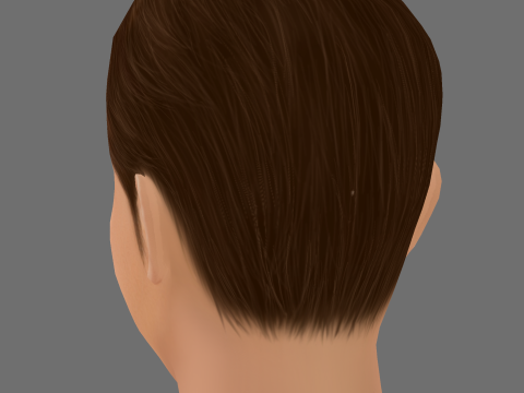 Rhys Ifans Head - Low poly head for game 3D Model